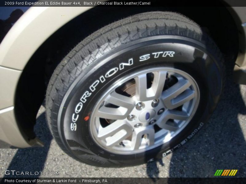 Black / Charcoal Black Leather/Camel 2009 Ford Expedition EL Eddie Bauer 4x4