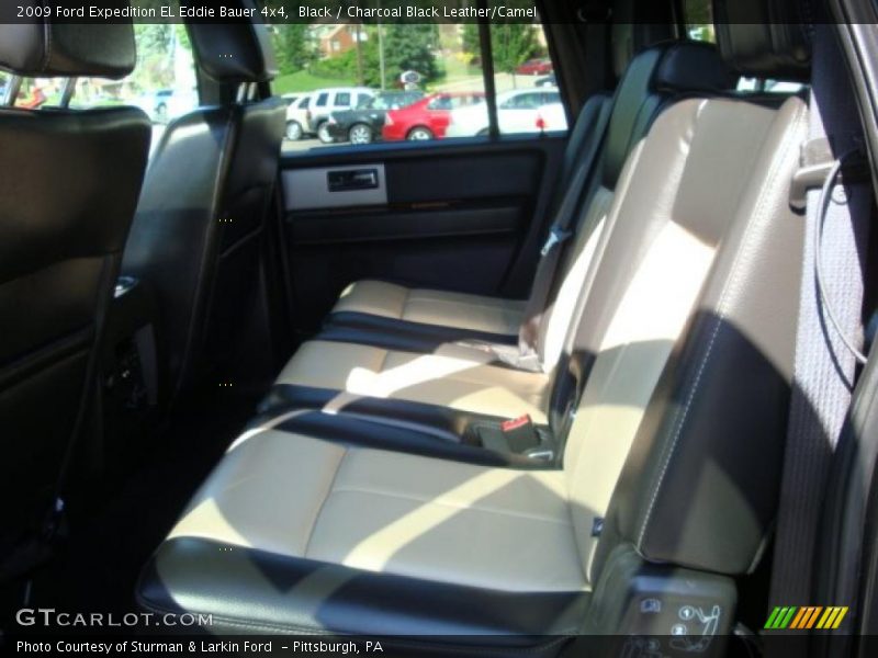 Black / Charcoal Black Leather/Camel 2009 Ford Expedition EL Eddie Bauer 4x4