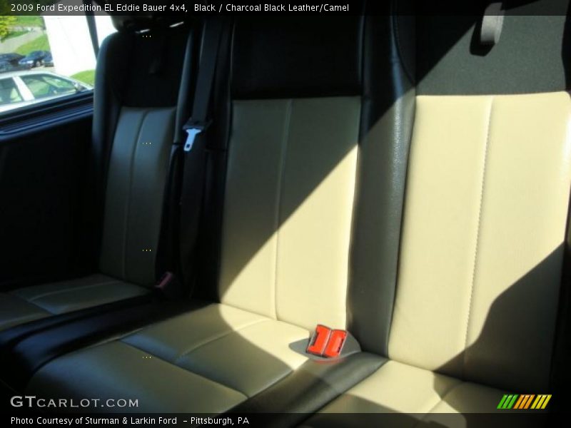 Black / Charcoal Black Leather/Camel 2009 Ford Expedition EL Eddie Bauer 4x4