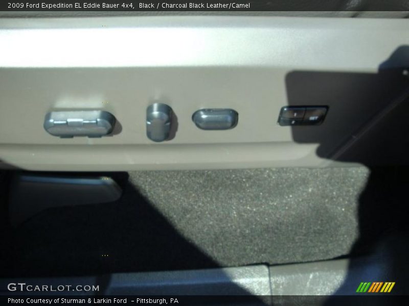 Black / Charcoal Black Leather/Camel 2009 Ford Expedition EL Eddie Bauer 4x4