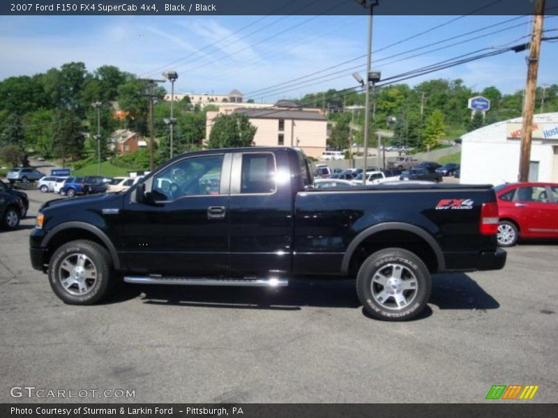 Black / Black 2007 Ford F150 FX4 SuperCab 4x4