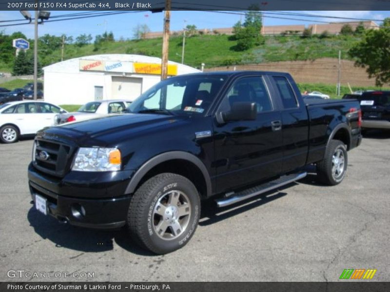 Black / Black 2007 Ford F150 FX4 SuperCab 4x4