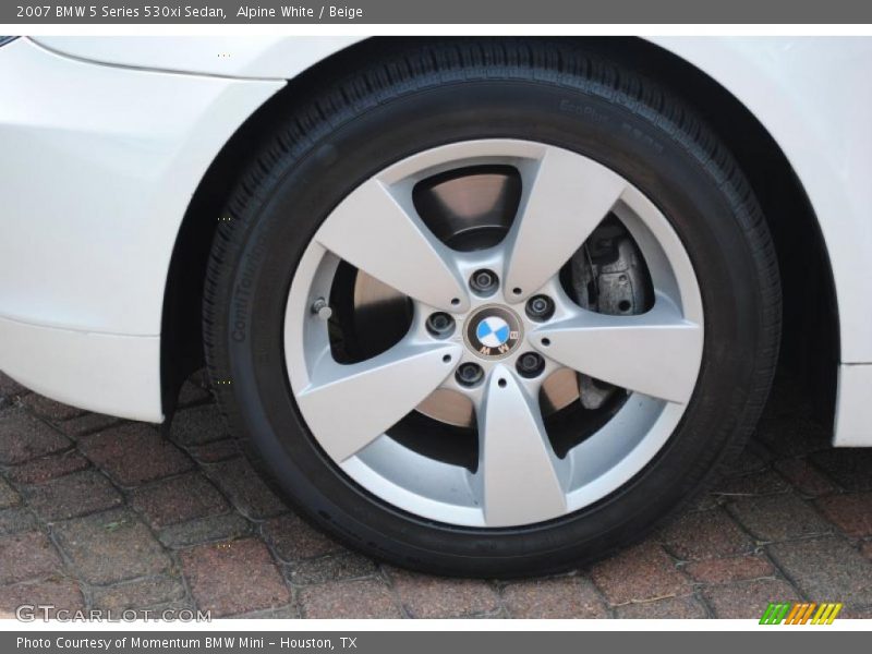 Alpine White / Beige 2007 BMW 5 Series 530xi Sedan