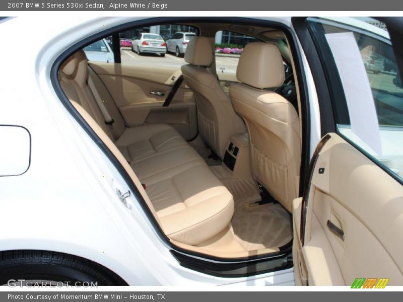 Alpine White / Beige 2007 BMW 5 Series 530xi Sedan