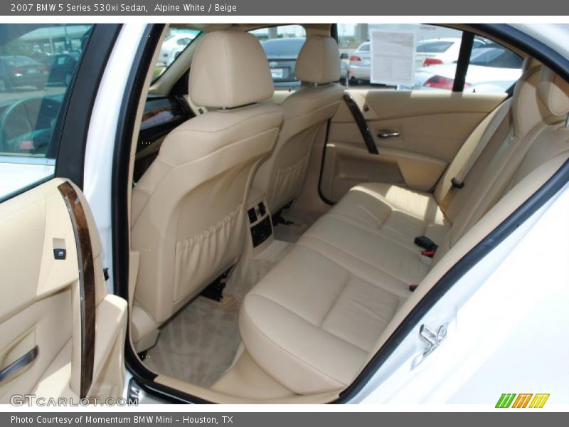 Alpine White / Beige 2007 BMW 5 Series 530xi Sedan