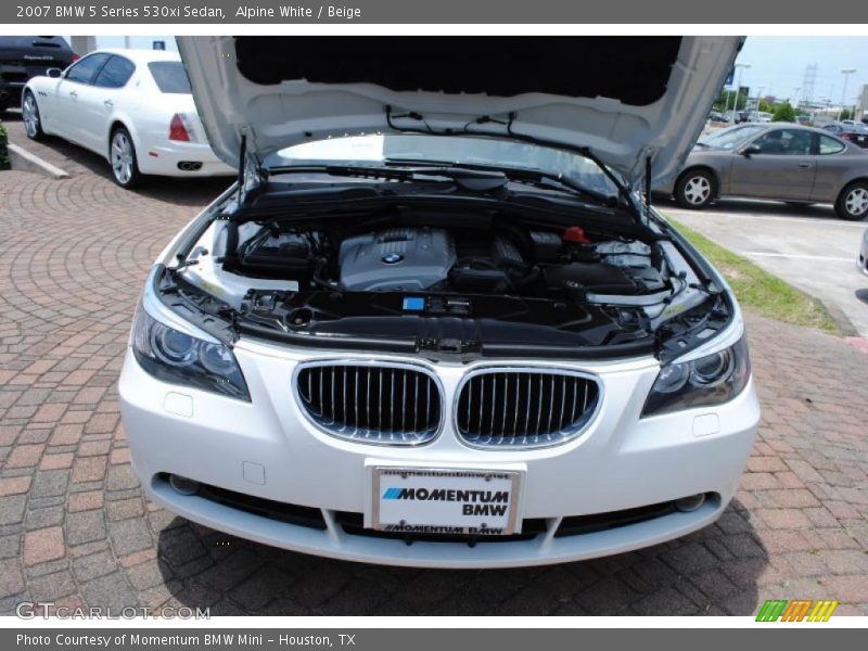 Alpine White / Beige 2007 BMW 5 Series 530xi Sedan