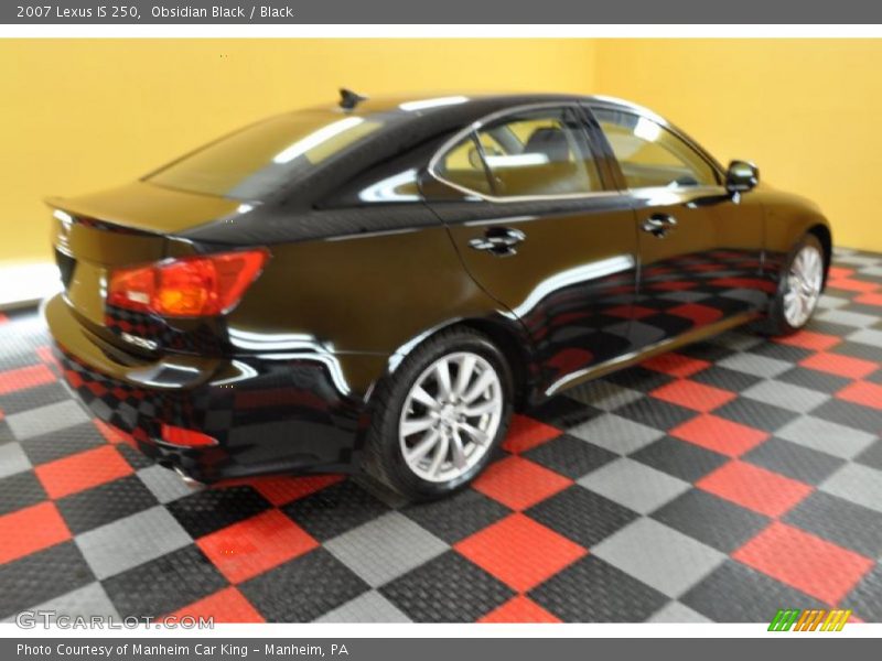 Obsidian Black / Black 2007 Lexus IS 250