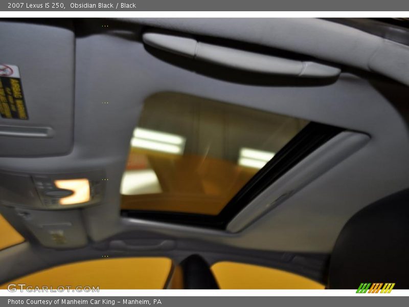 Obsidian Black / Black 2007 Lexus IS 250