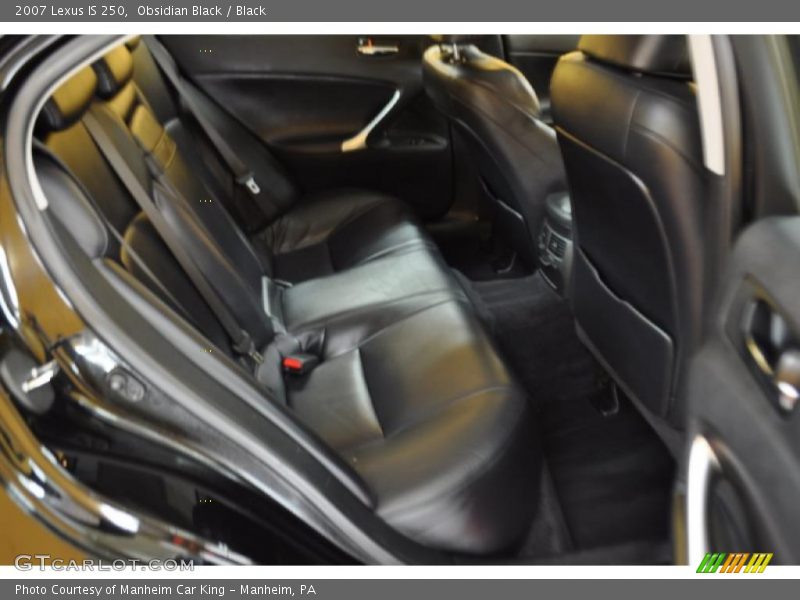 Obsidian Black / Black 2007 Lexus IS 250