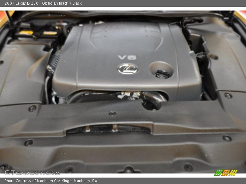 Obsidian Black / Black 2007 Lexus IS 250