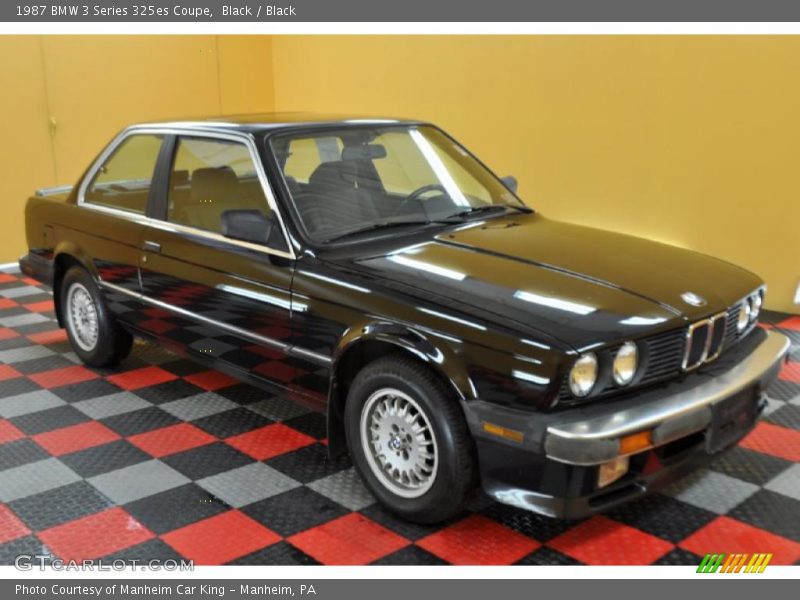 Black / Black 1987 BMW 3 Series 325es Coupe
