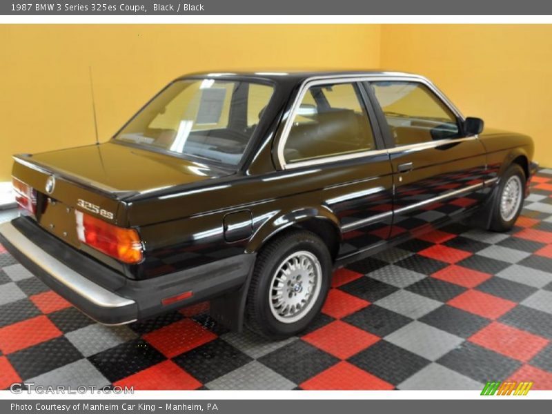 Black / Black 1987 BMW 3 Series 325es Coupe
