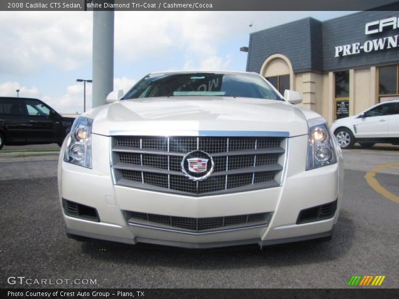 White Diamond Tri-Coat / Cashmere/Cocoa 2008 Cadillac CTS Sedan