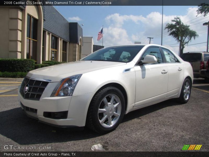 White Diamond Tri-Coat / Cashmere/Cocoa 2008 Cadillac CTS Sedan