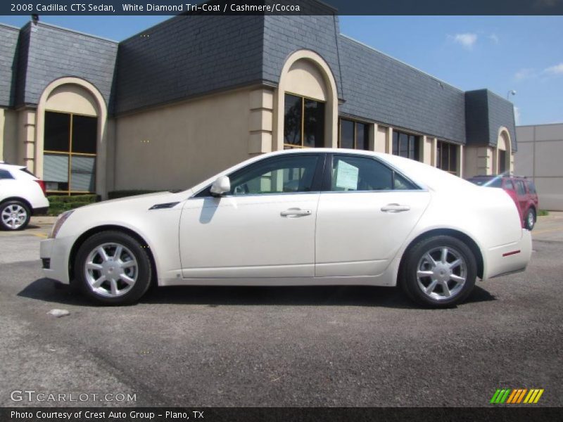 White Diamond Tri-Coat / Cashmere/Cocoa 2008 Cadillac CTS Sedan