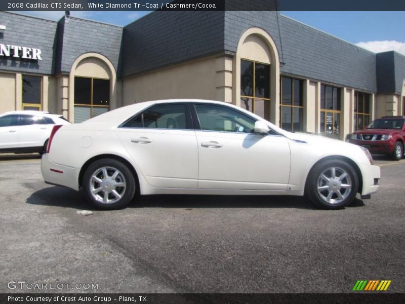 White Diamond Tri-Coat / Cashmere/Cocoa 2008 Cadillac CTS Sedan
