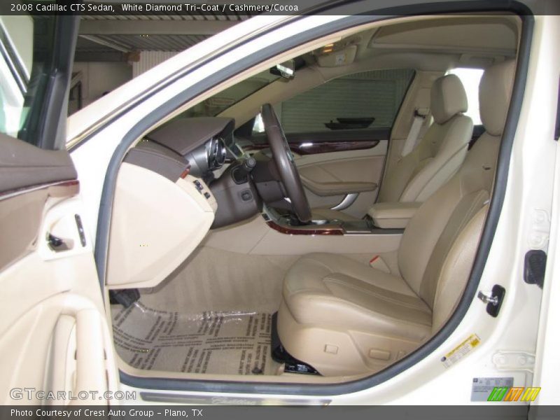 White Diamond Tri-Coat / Cashmere/Cocoa 2008 Cadillac CTS Sedan