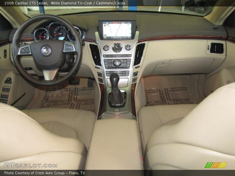 White Diamond Tri-Coat / Cashmere/Cocoa 2008 Cadillac CTS Sedan