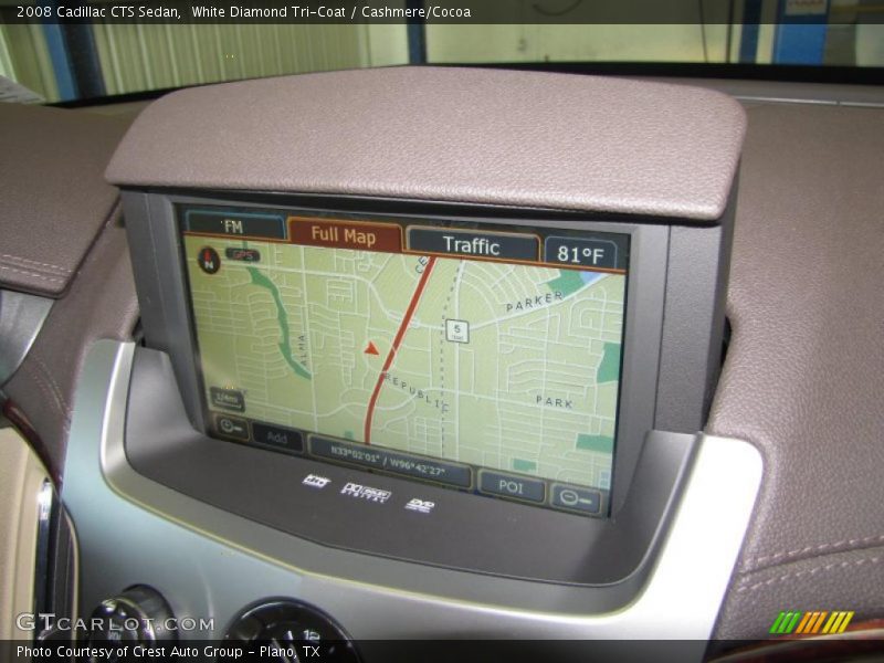 White Diamond Tri-Coat / Cashmere/Cocoa 2008 Cadillac CTS Sedan