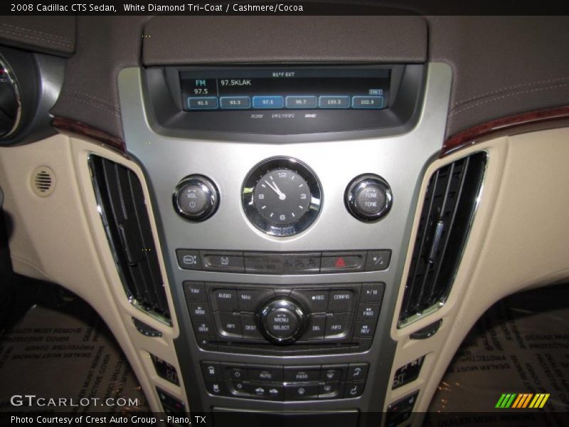 White Diamond Tri-Coat / Cashmere/Cocoa 2008 Cadillac CTS Sedan