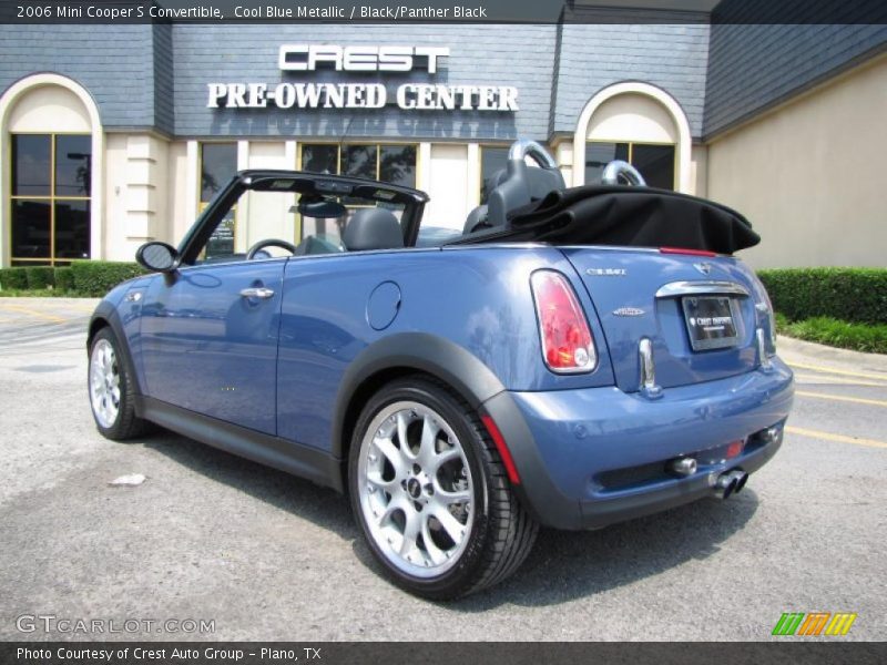 Cool Blue Metallic / Black/Panther Black 2006 Mini Cooper S Convertible