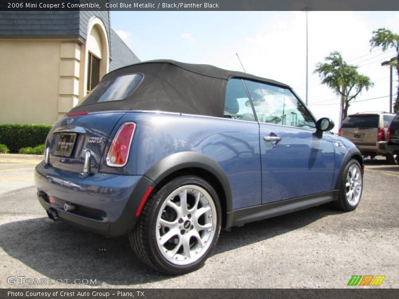 Cool Blue Metallic / Black/Panther Black 2006 Mini Cooper S Convertible