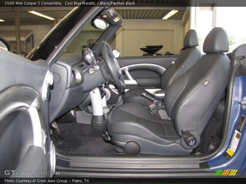 Cool Blue Metallic / Black/Panther Black 2006 Mini Cooper S Convertible