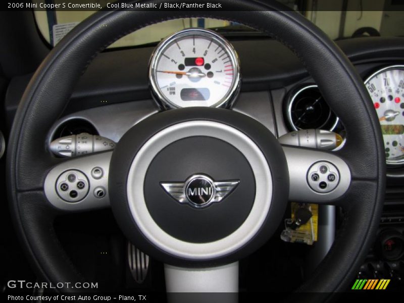 Cool Blue Metallic / Black/Panther Black 2006 Mini Cooper S Convertible
