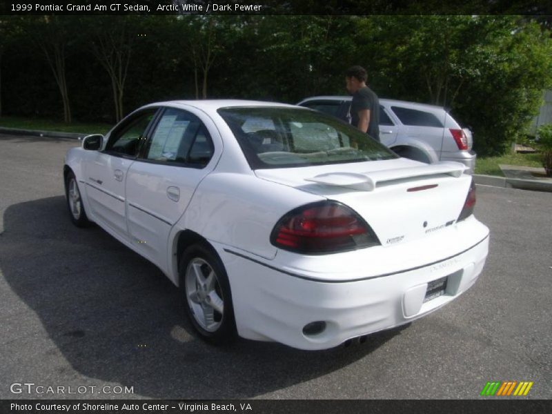 Arctic White / Dark Pewter 1999 Pontiac Grand Am GT Sedan