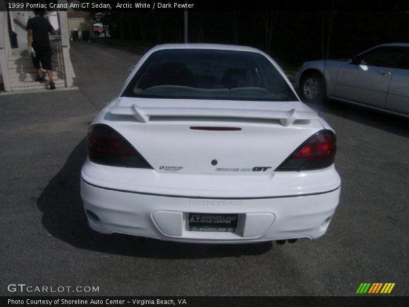 Arctic White / Dark Pewter 1999 Pontiac Grand Am GT Sedan