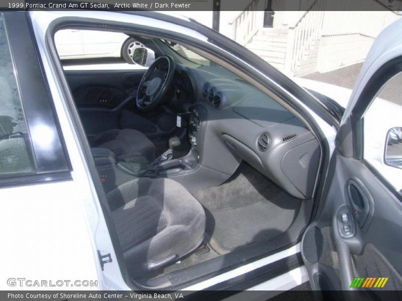 Arctic White / Dark Pewter 1999 Pontiac Grand Am GT Sedan
