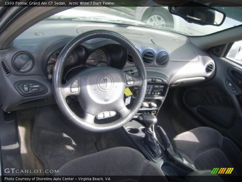 Arctic White / Dark Pewter 1999 Pontiac Grand Am GT Sedan