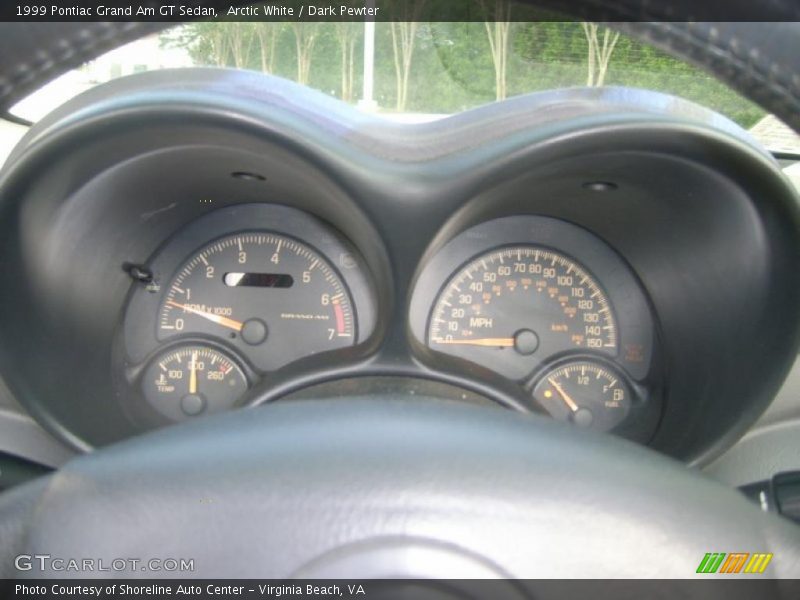 Arctic White / Dark Pewter 1999 Pontiac Grand Am GT Sedan