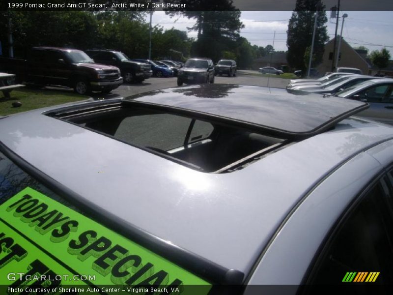 Arctic White / Dark Pewter 1999 Pontiac Grand Am GT Sedan