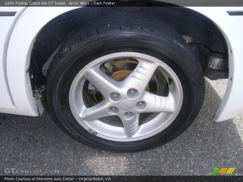 Arctic White / Dark Pewter 1999 Pontiac Grand Am GT Sedan