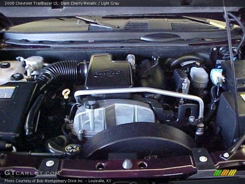 Dark Cherry Metallic / Light Gray 2008 Chevrolet TrailBlazer LS