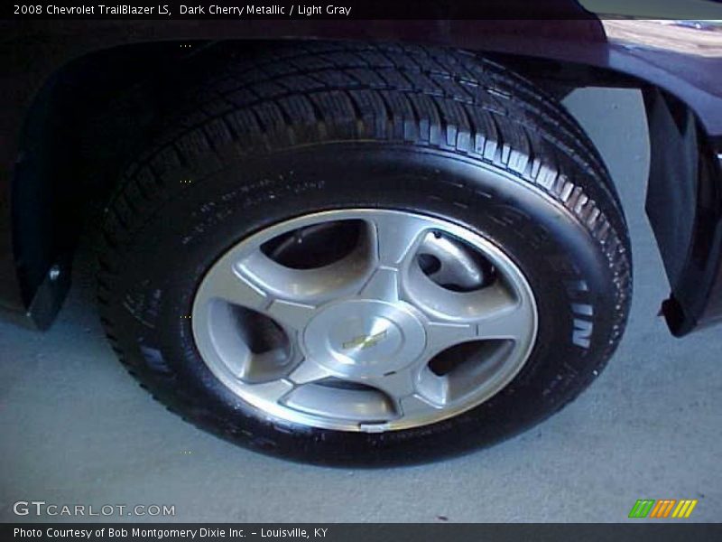 Dark Cherry Metallic / Light Gray 2008 Chevrolet TrailBlazer LS