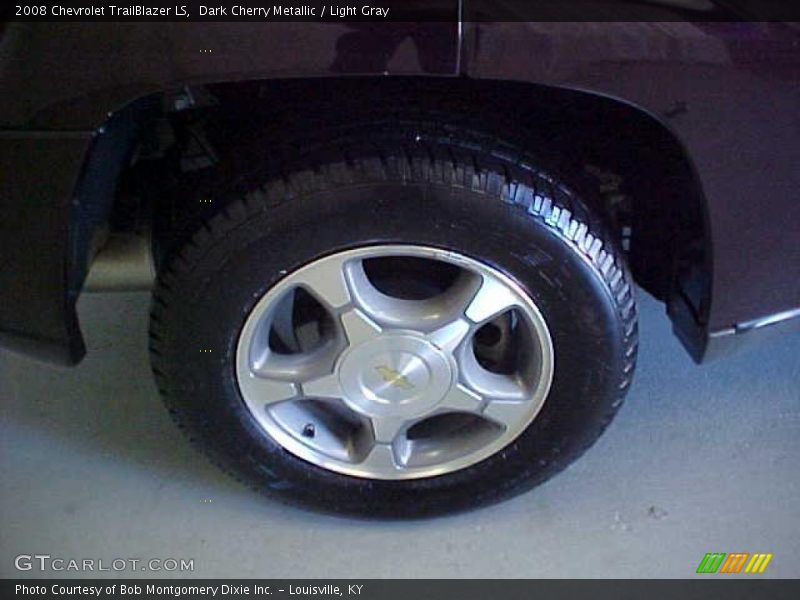 Dark Cherry Metallic / Light Gray 2008 Chevrolet TrailBlazer LS