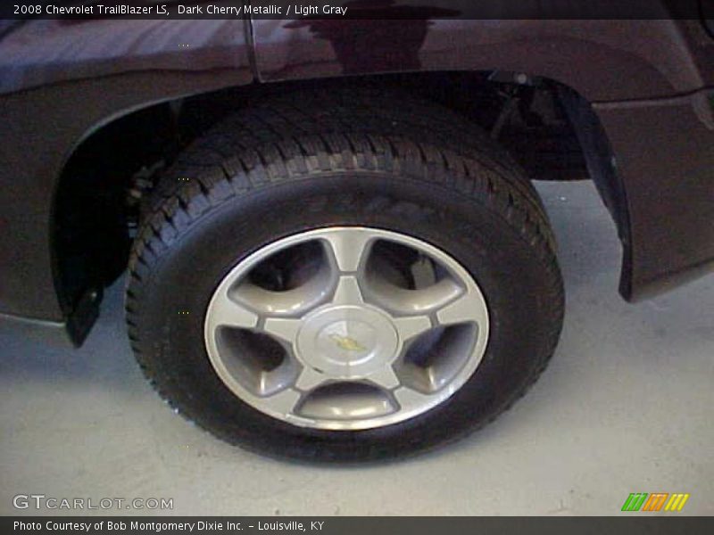 Dark Cherry Metallic / Light Gray 2008 Chevrolet TrailBlazer LS