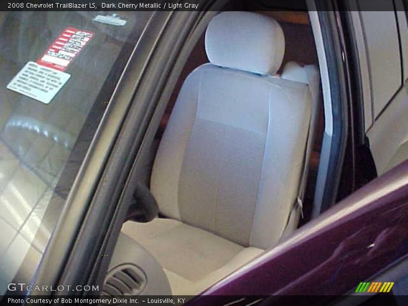 Dark Cherry Metallic / Light Gray 2008 Chevrolet TrailBlazer LS