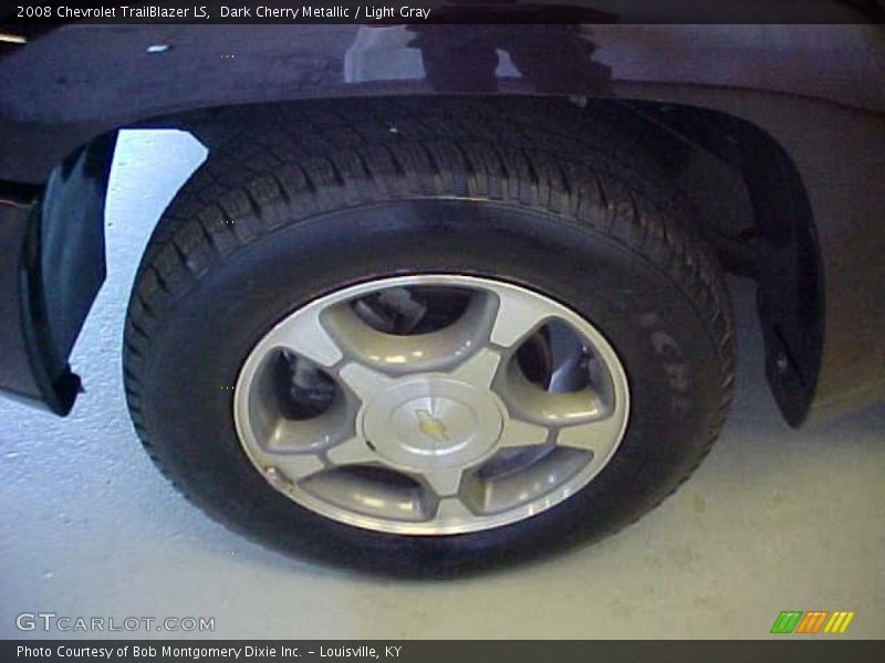 Dark Cherry Metallic / Light Gray 2008 Chevrolet TrailBlazer LS