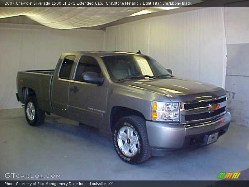 Graystone Metallic / Light Titanium/Ebony Black 2007 Chevrolet Silverado 1500 LT Z71 Extended Cab