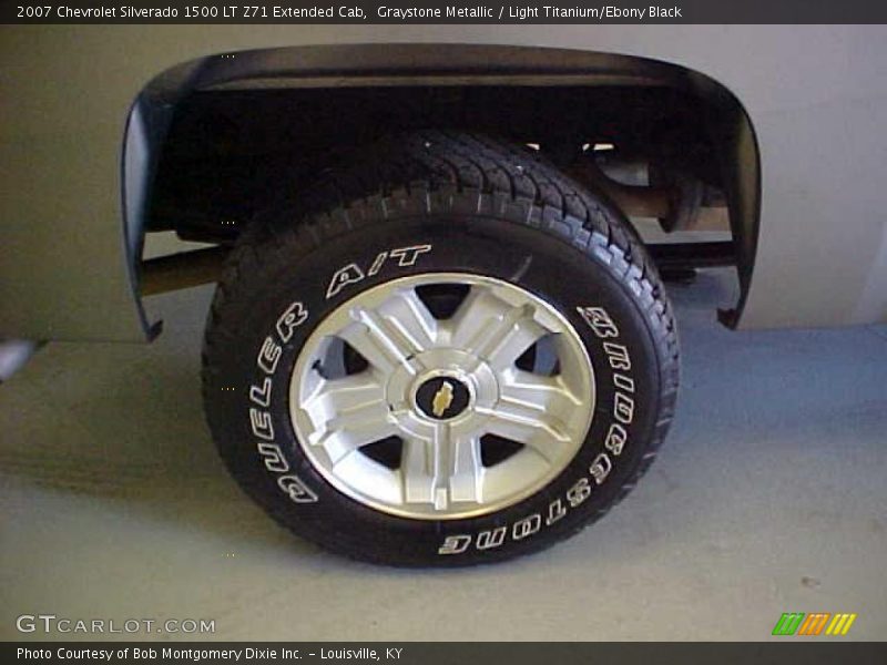 Graystone Metallic / Light Titanium/Ebony Black 2007 Chevrolet Silverado 1500 LT Z71 Extended Cab
