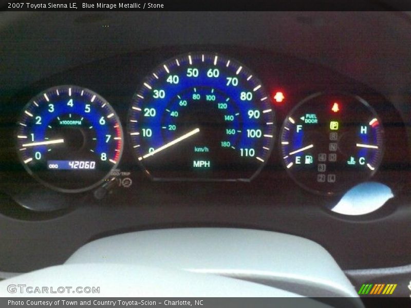 Blue Mirage Metallic / Stone 2007 Toyota Sienna LE