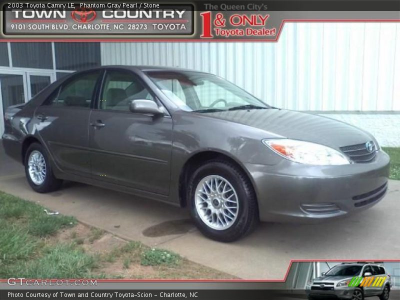 Phantom Gray Pearl / Stone 2003 Toyota Camry LE