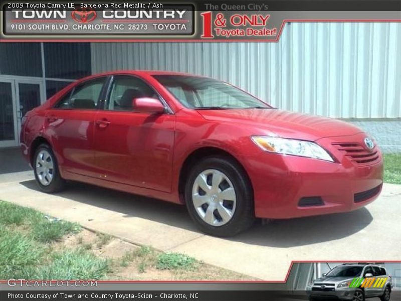 Barcelona Red Metallic / Ash 2009 Toyota Camry LE