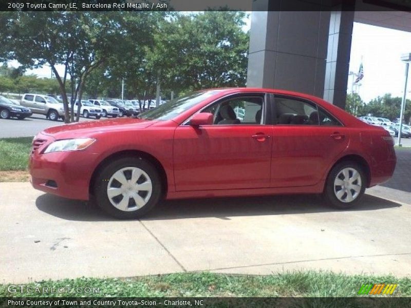 Barcelona Red Metallic / Ash 2009 Toyota Camry LE