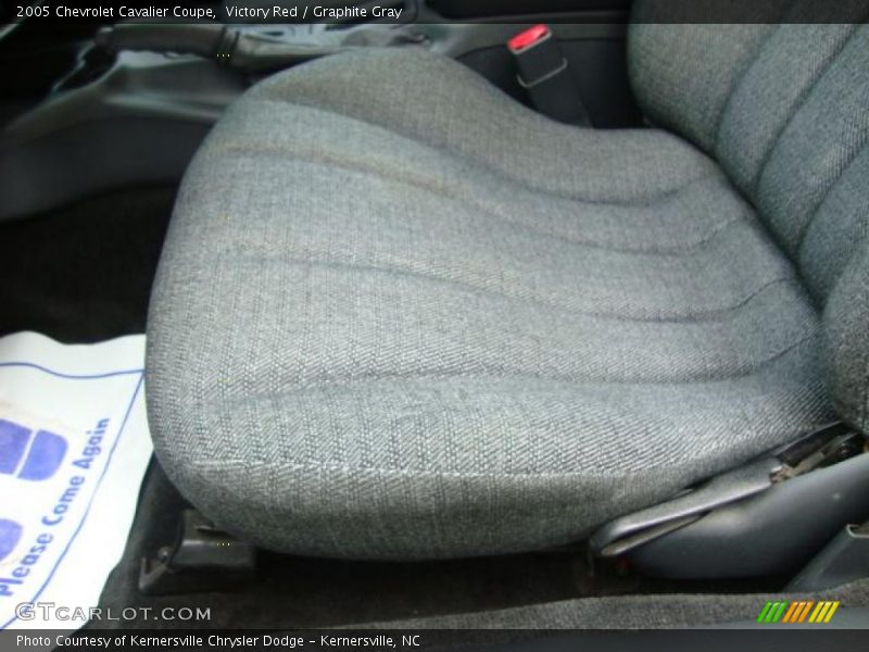 Victory Red / Graphite Gray 2005 Chevrolet Cavalier Coupe