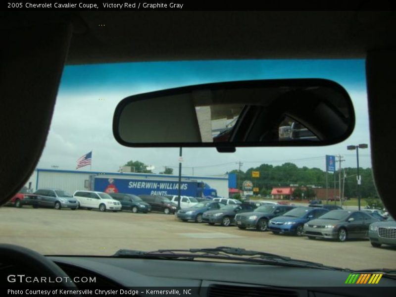 Victory Red / Graphite Gray 2005 Chevrolet Cavalier Coupe