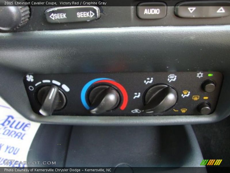 Victory Red / Graphite Gray 2005 Chevrolet Cavalier Coupe